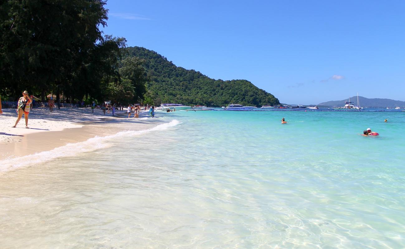 Photo de Plage de Coral avec sable fin blanc de surface