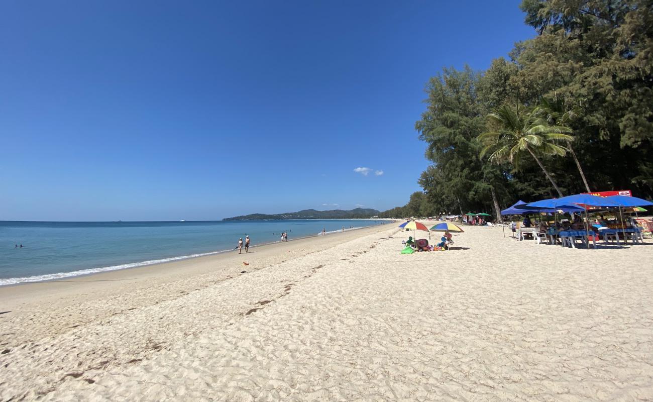 Photo de Plage de Bang Tao avec sable beige fin de surface