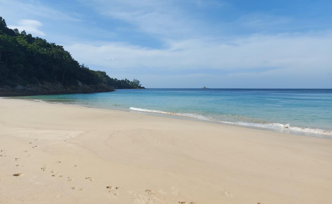 Photo de Plage Blanche d'Andaman avec sable beige fin de surface