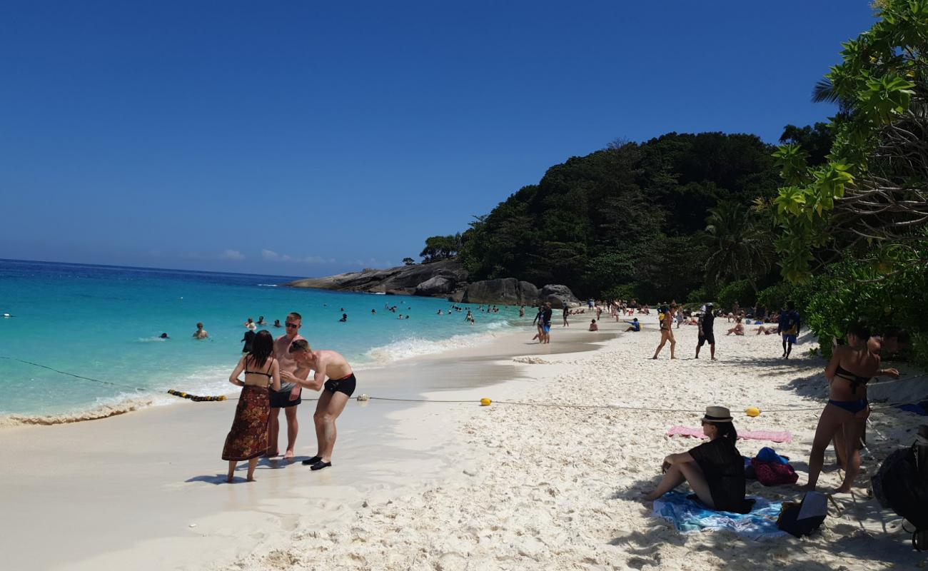 Photo de Plage de Koh Miang avec sable fin blanc de surface