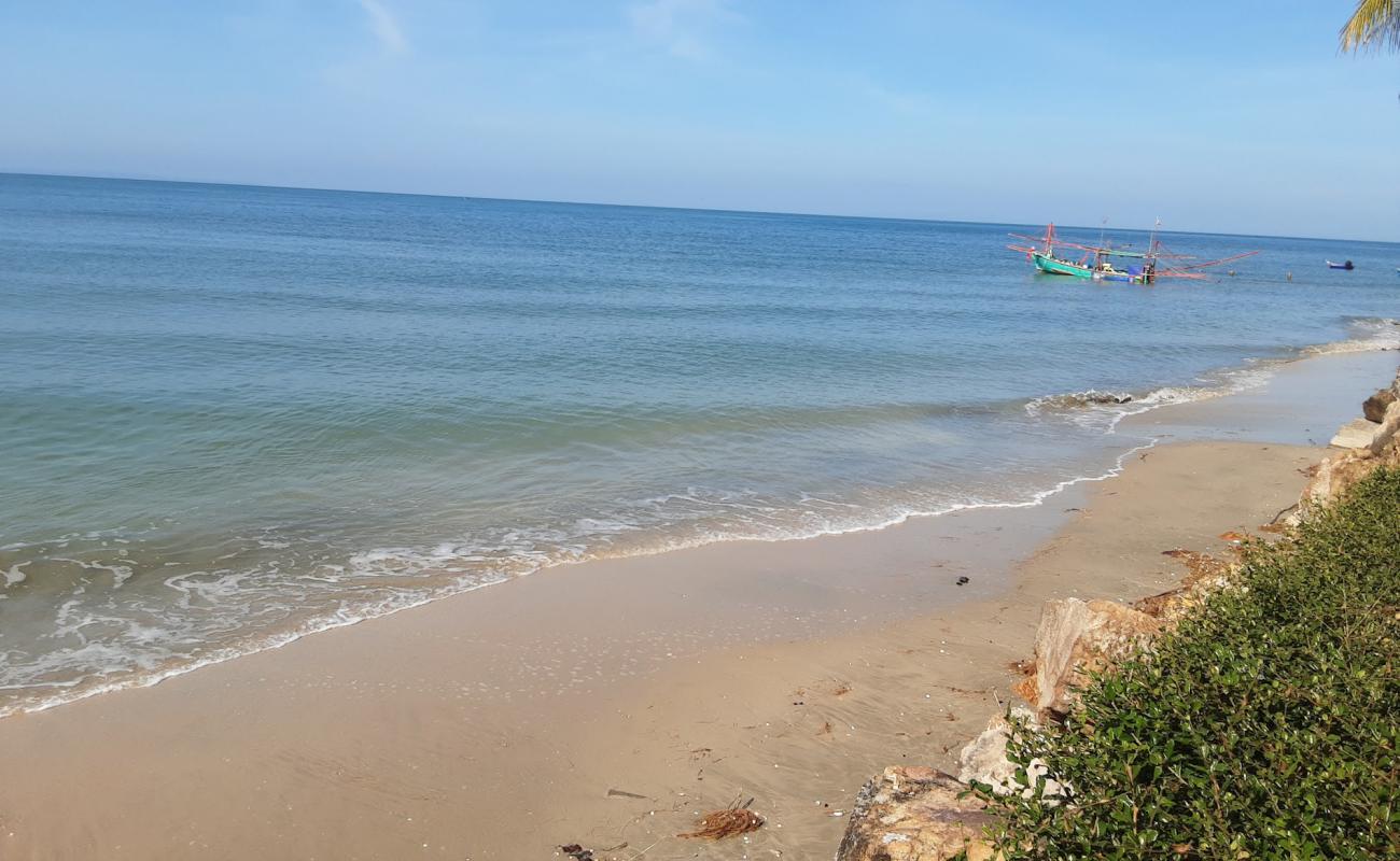 Photo de Angel's Beach avec sable lumineux de surface