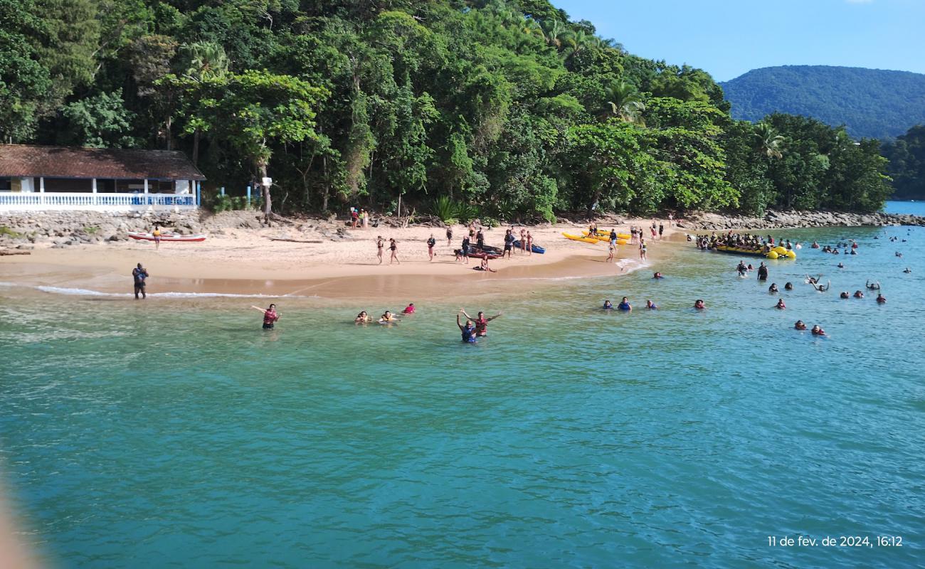 Photo de Small Beach of Maranduba Island avec sable beige de surface