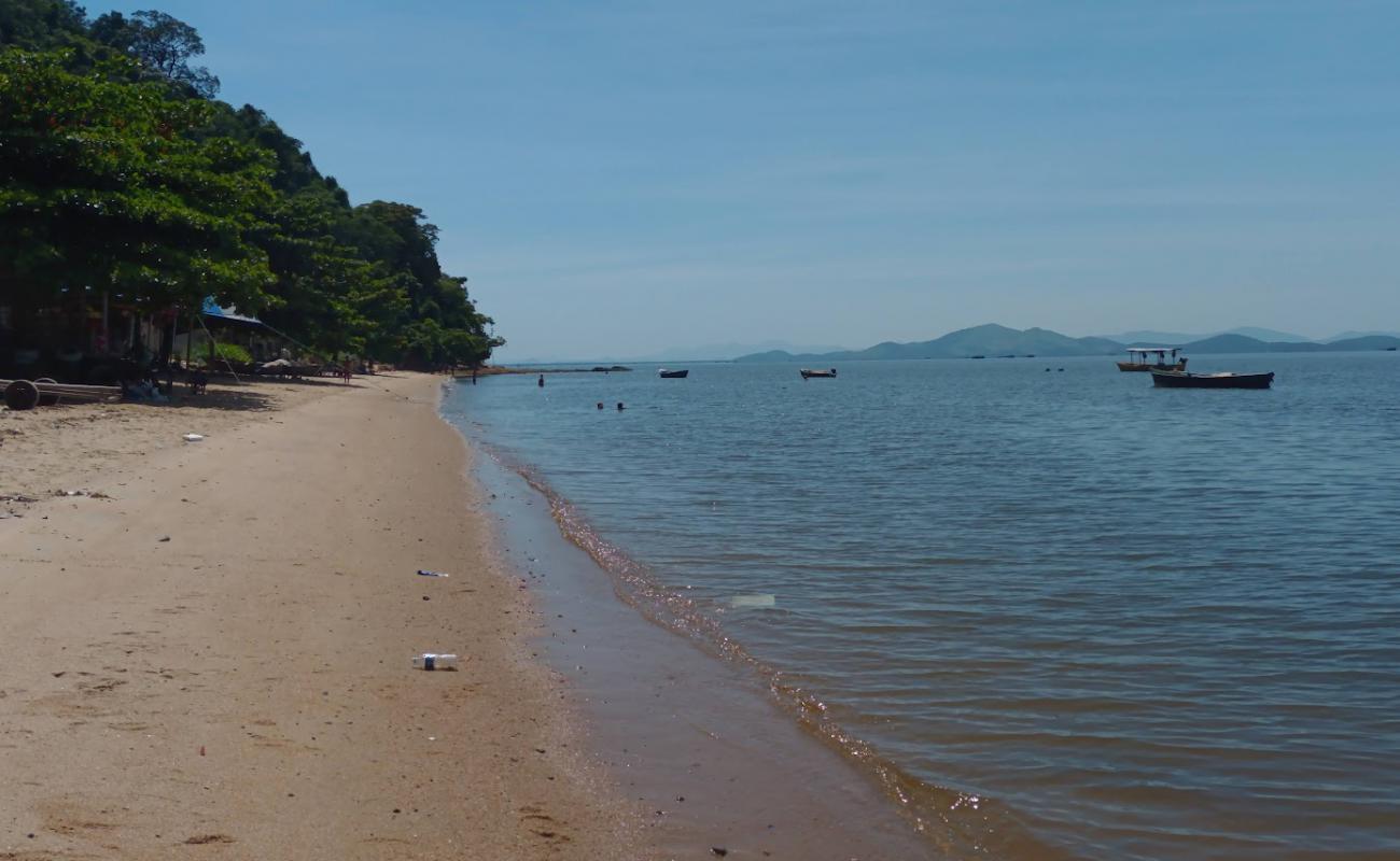Photo de Praia da Madame avec sable beige de surface