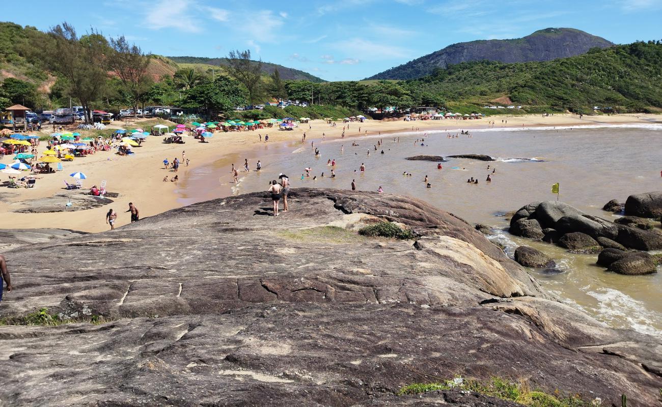 Photo de Praia da Gamboa avec sable beige de surface
