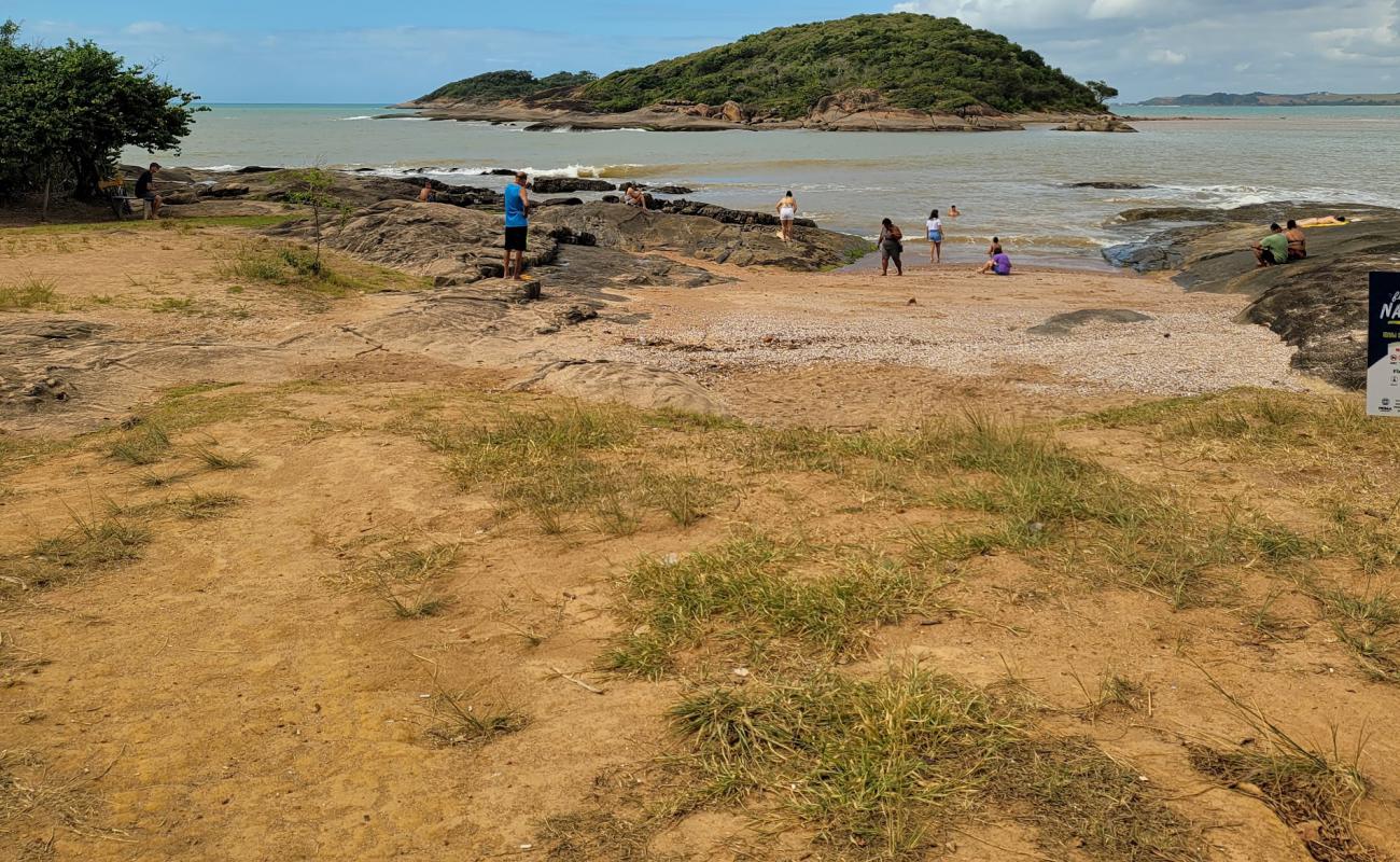 Photo de Prainha da Ilha do Gamba avec sable beige de surface
