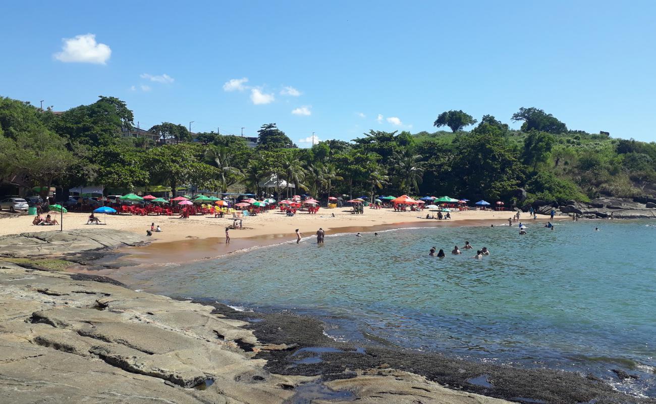 Photo de Praia dos Coqueiros avec sable beige de surface