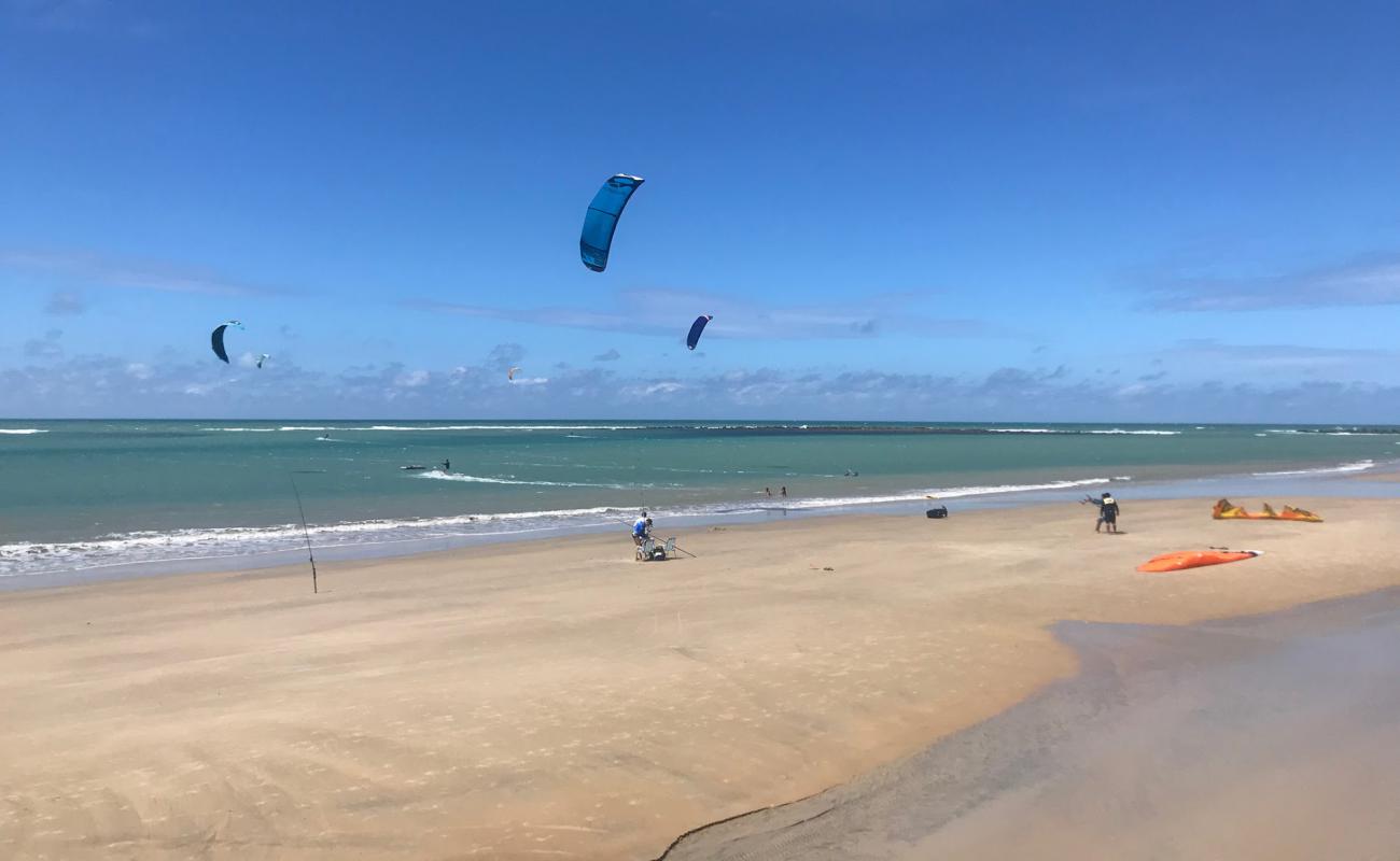 Photo de Praia de Soledade, Macau avec sable beige de surface