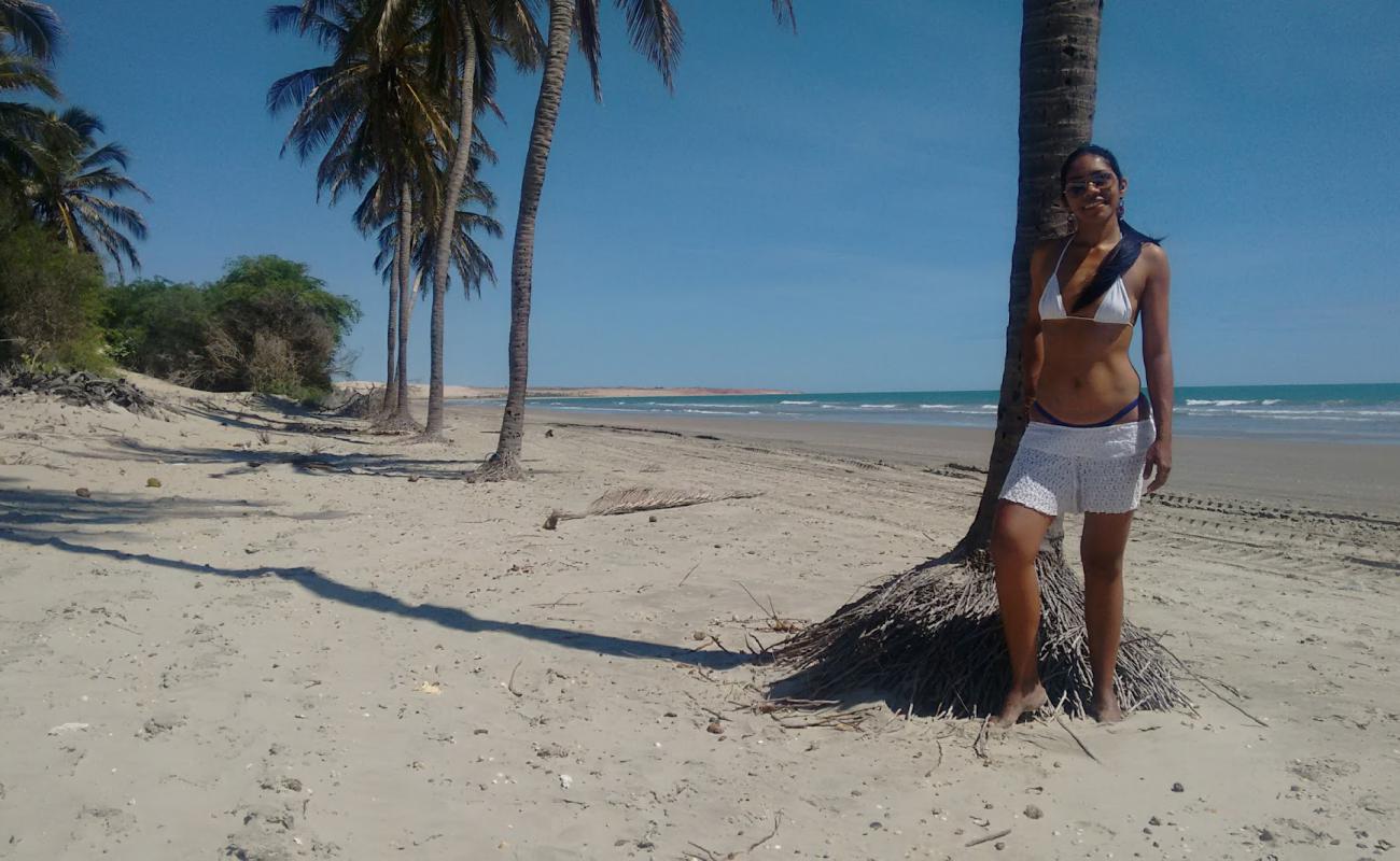 Photo de Praia da Pedra Branca avec sable beige de surface