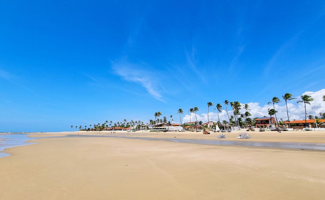 Photo de Praia de Guajiru avec sable beige de surface