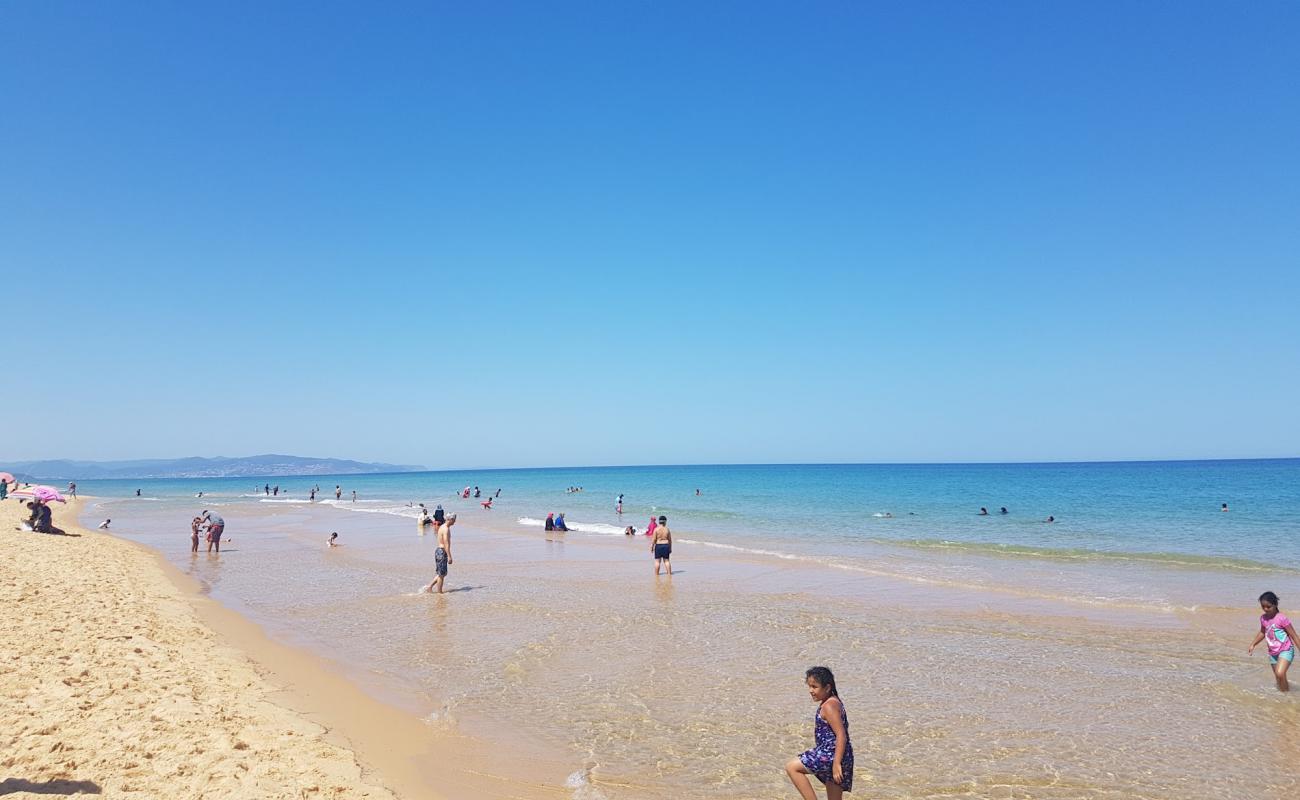 Photo de Zwaraa Beach avec sable brun de surface