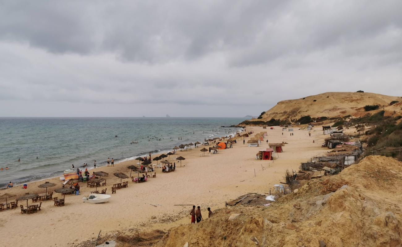 Photo de Louka's Beach avec sable fin marron de surface
