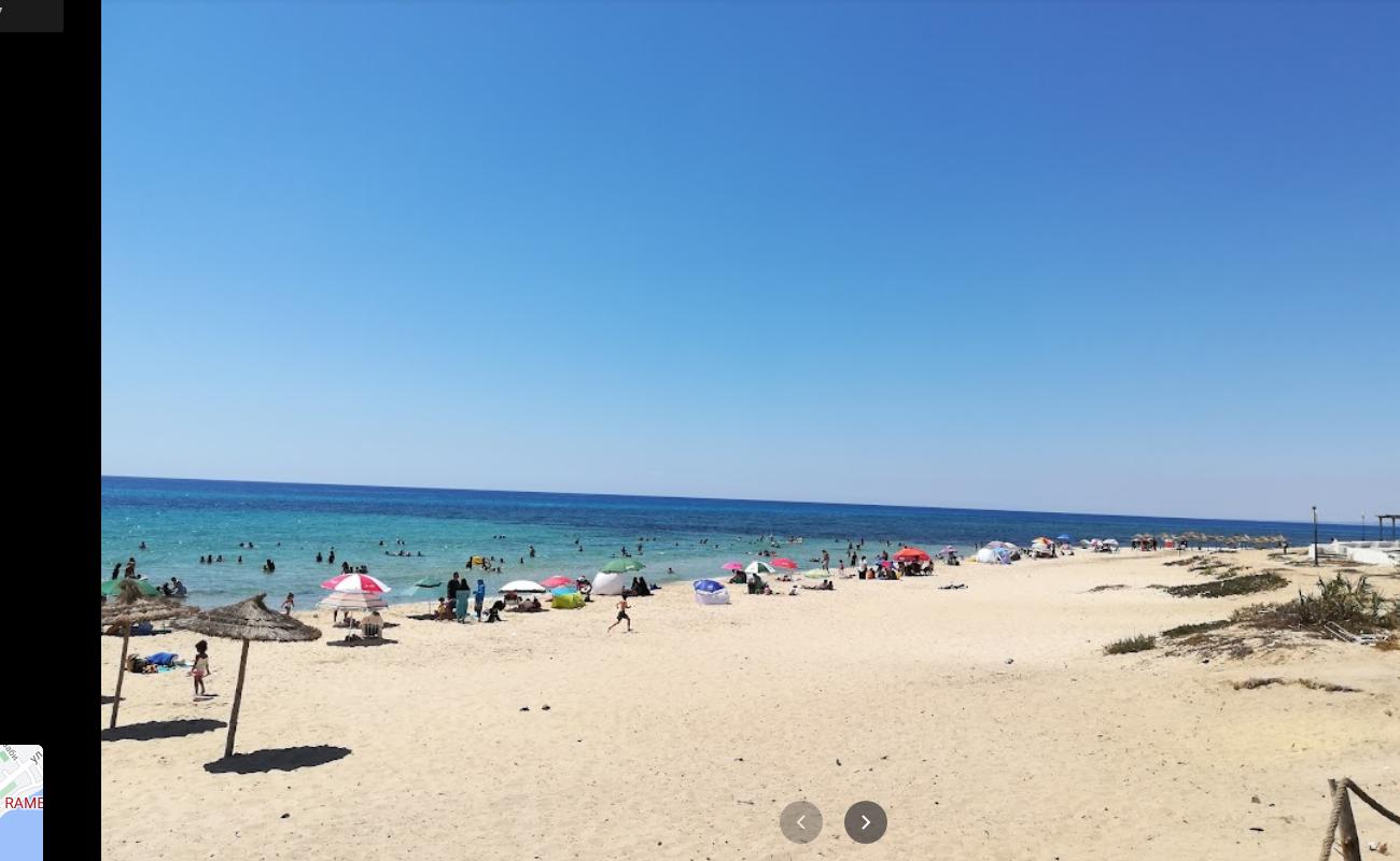 Photo de Plage de Hammamet V avec sable beige de surface