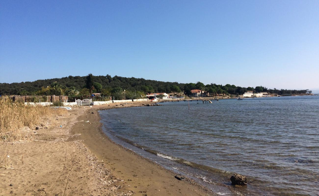 Photo de Igdeli Bay beach avec sable lumineux de surface