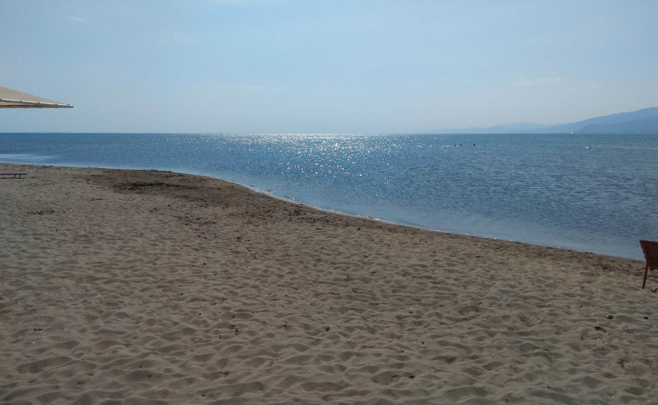 Photo de Orjan Boardwalk beach avec sable lumineux de surface