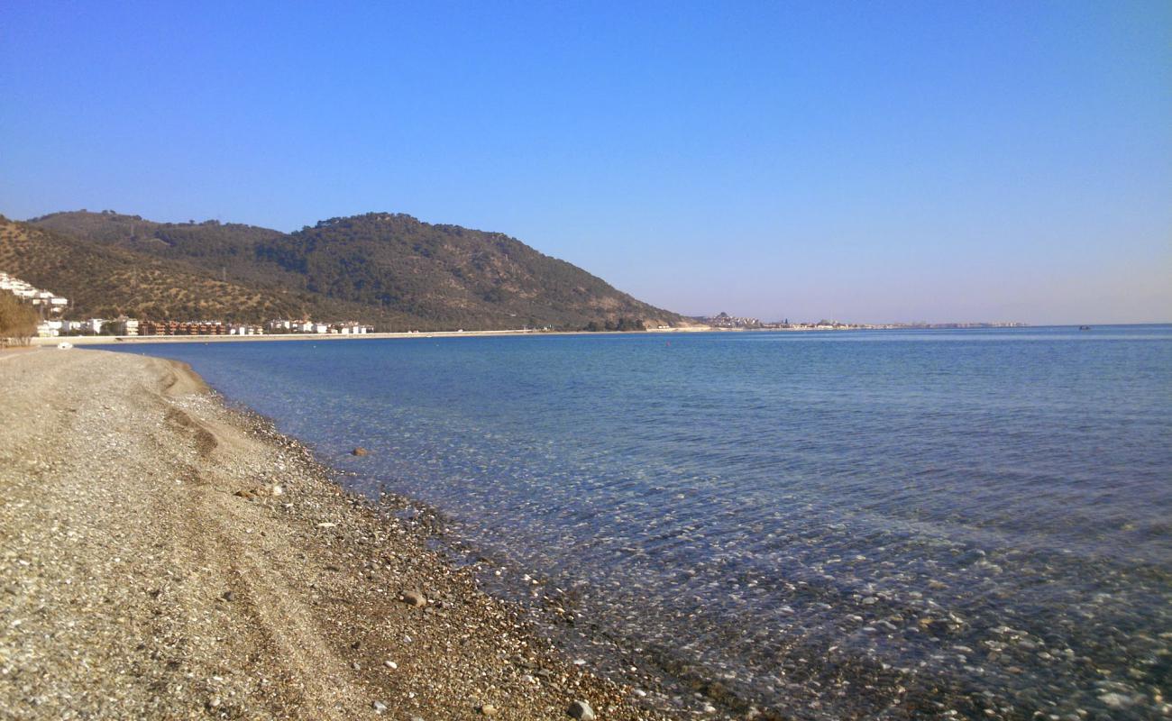 Photo de Antandros beach avec galets beige de surface
