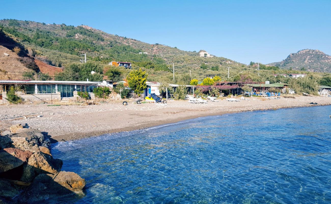 Photo de Yahya beach avec sable clair avec caillou de surface