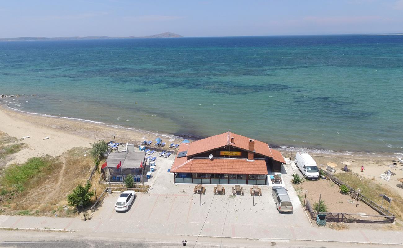 Photo de Geyikli Apero beach avec sable lumineux de surface