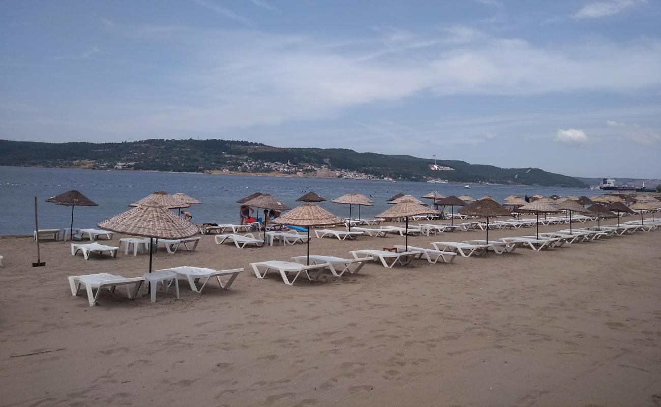 Photo de DSI beach avec sable lumineux de surface