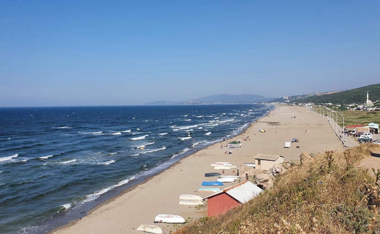 Photo de Mesudiye beach avec sable beige de surface