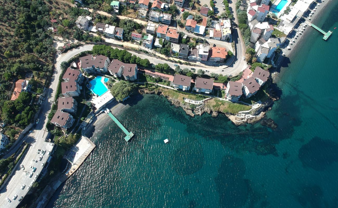 Photo de Petek Sitesi beach avec surface béton pavée de surface