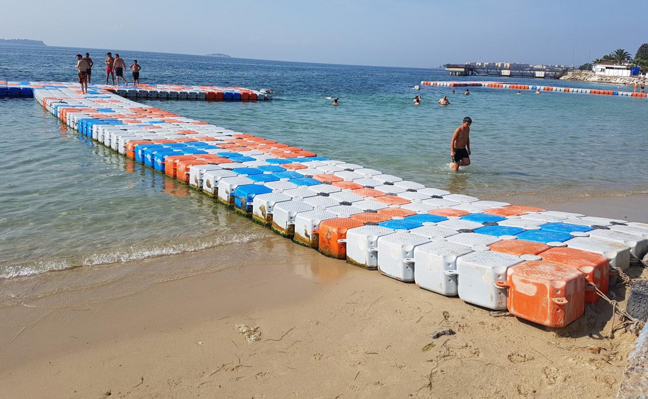 Photo de Tuzla beach avec sable brun de surface