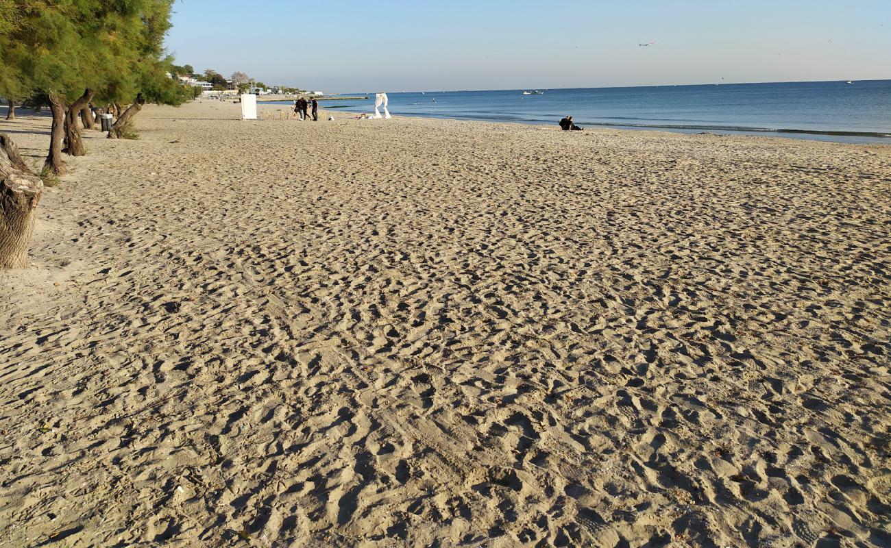 Photo de Tarihi haylayf beach avec sable lumineux de surface