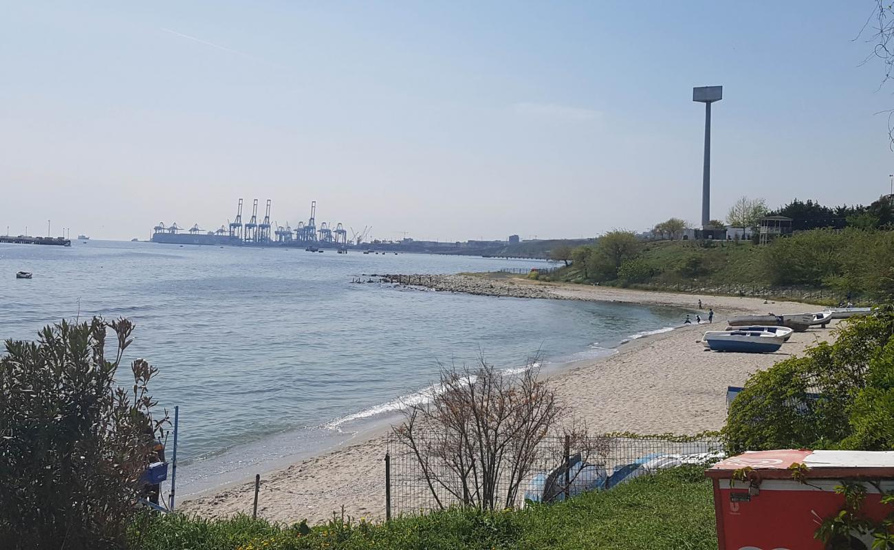 Photo de Avcilar beach avec sable beige de surface