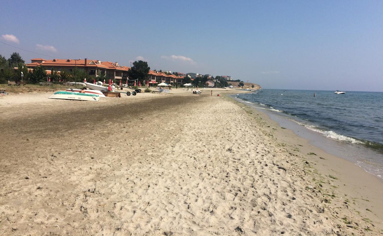 Photo de Gumusyaka beach II avec sable brun de surface