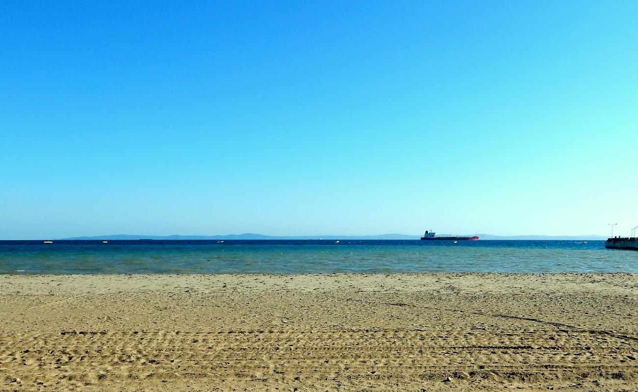 Photo de Sarkoy beach avec sable brun de surface