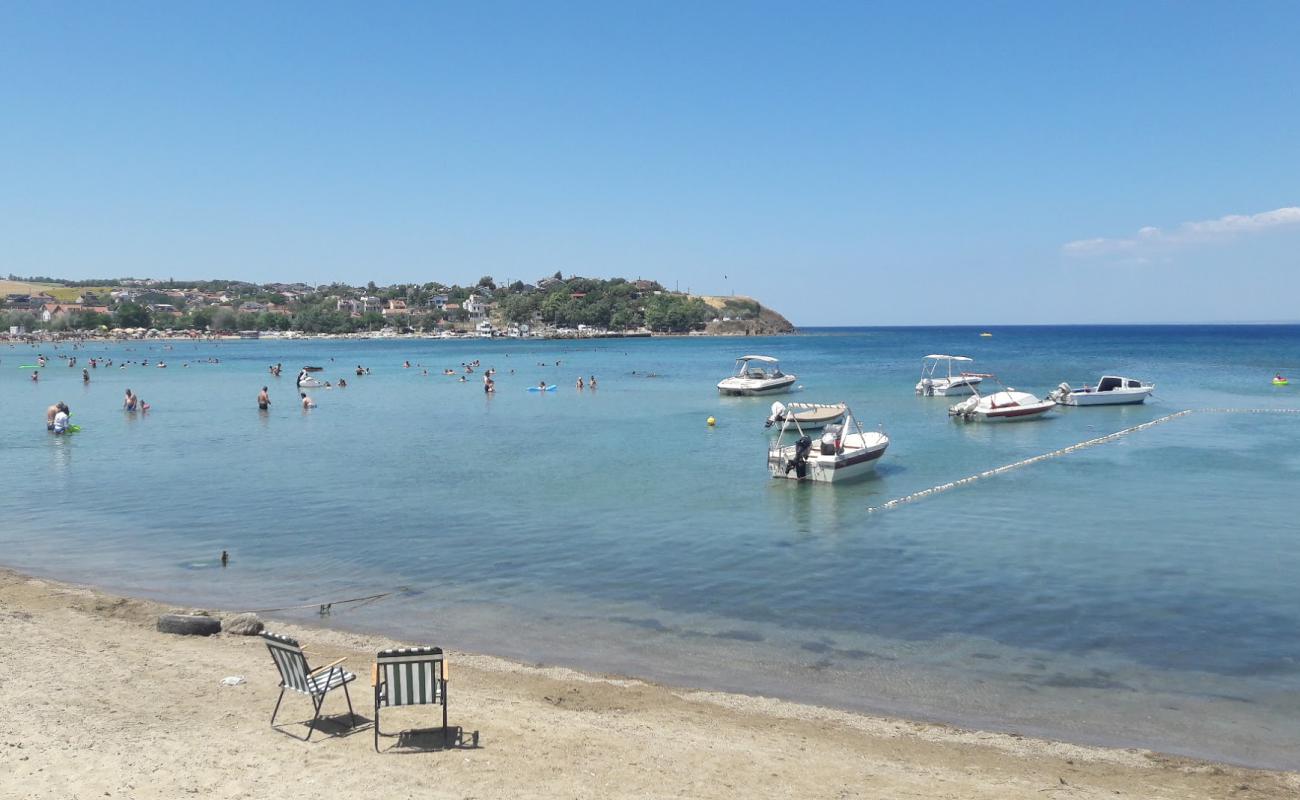 Photo de Guneyli beach avec sable lumineux de surface