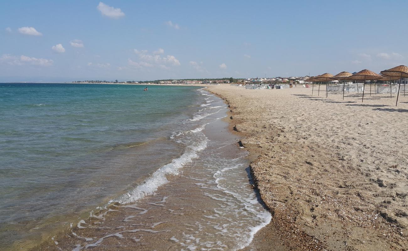 Photo de Altinkum beach avec sable beige de surface