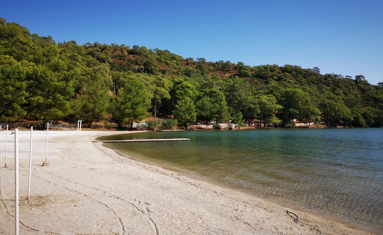 Photo de Bakrac beach avec sable brun de surface