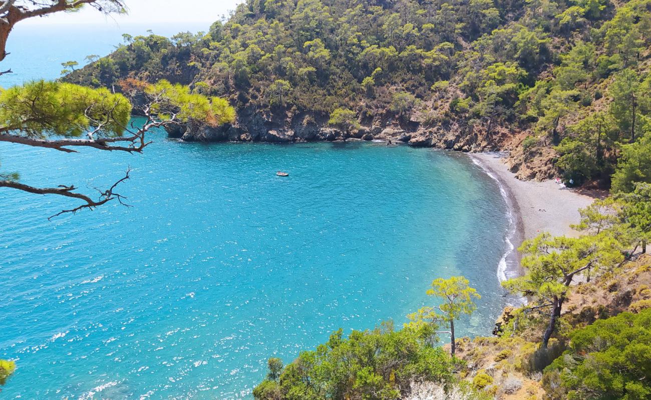 Photo de Fethiye'de Bir Koy avec galets beige de surface