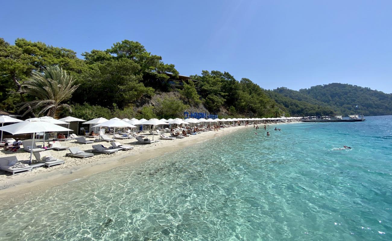 Photo de Plage de Mavi Nokta avec sable fin blanc de surface