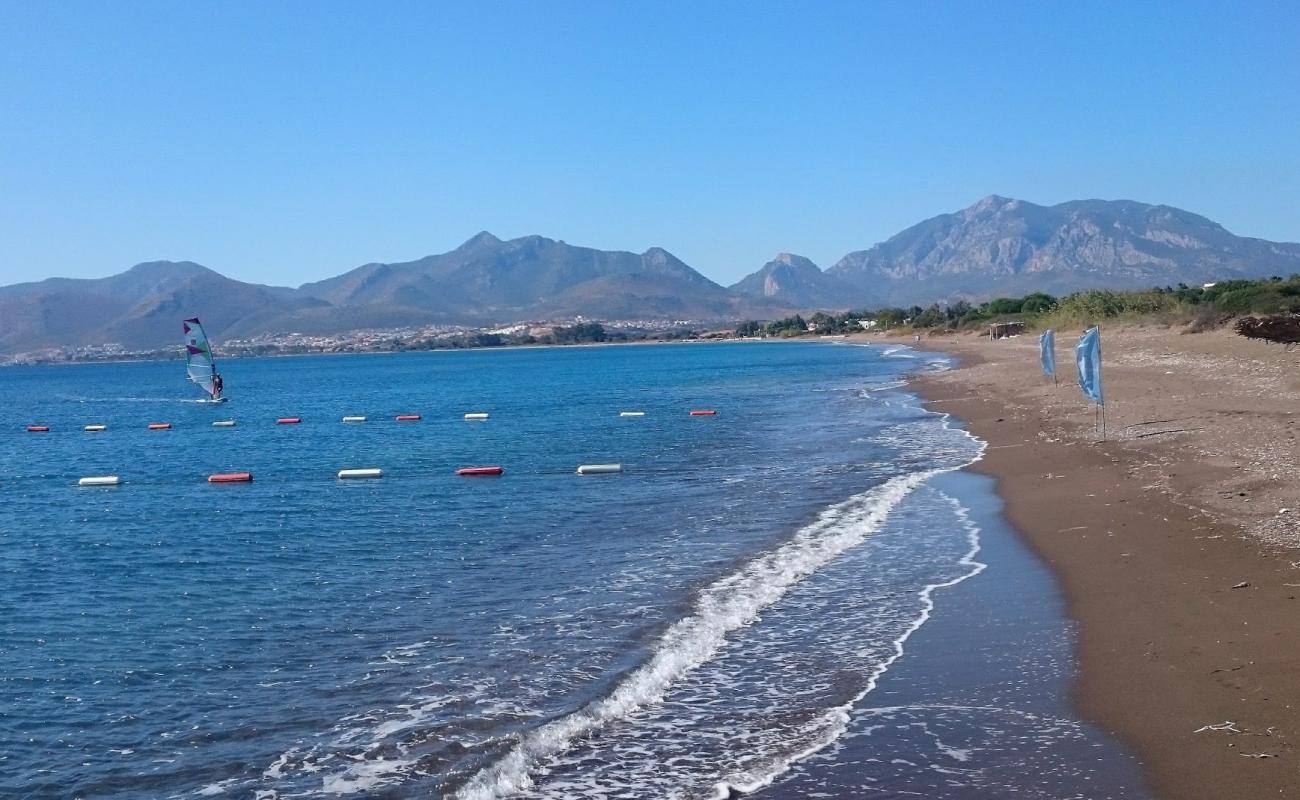 Photo de Kizlan beach avec sable gris de surface