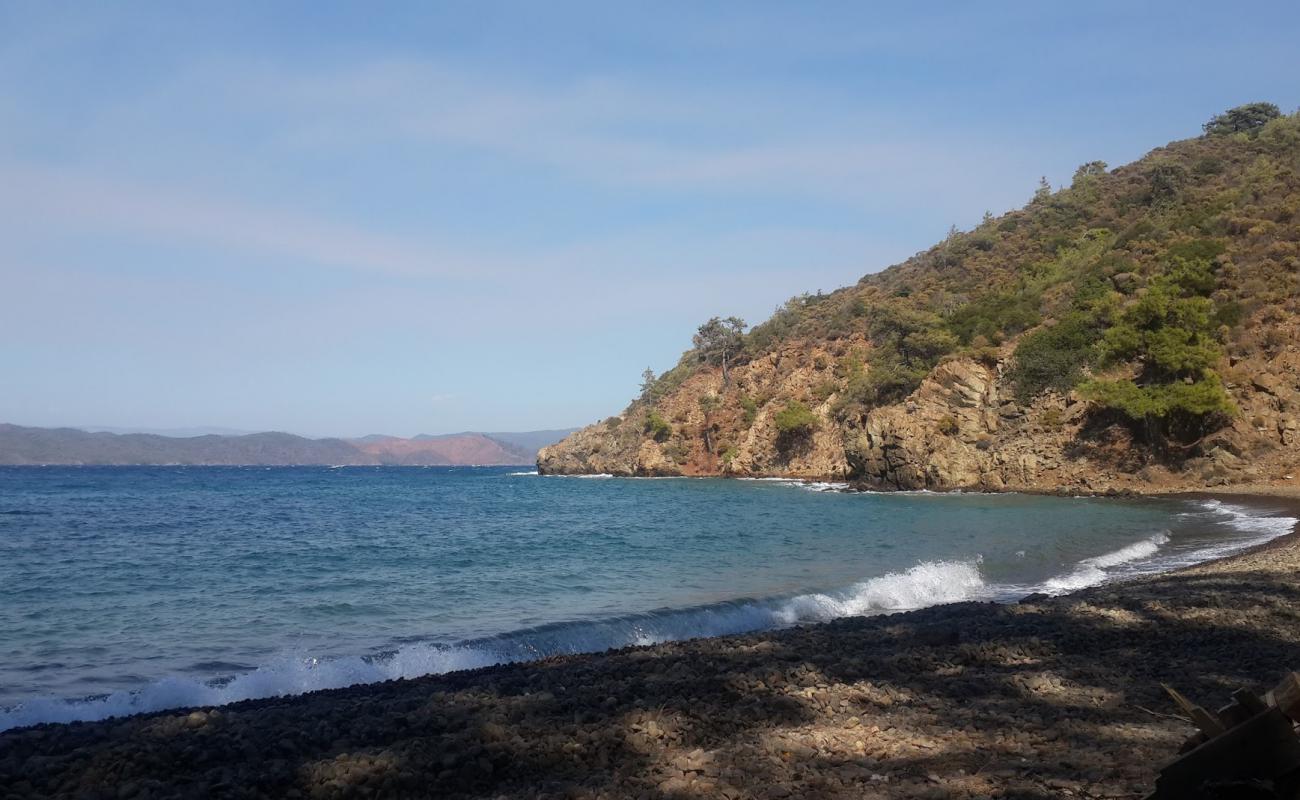 Photo de Emesik Wild beach VIII avec galets bruns de surface