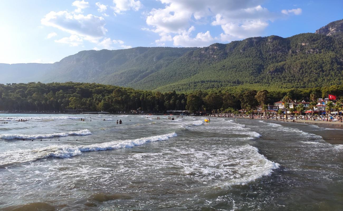 Photo de Akyaka Plaji avec sable fin brun de surface