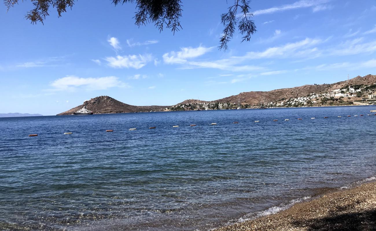 Photo de Yalikavak Beach avec caillou fin gris de surface