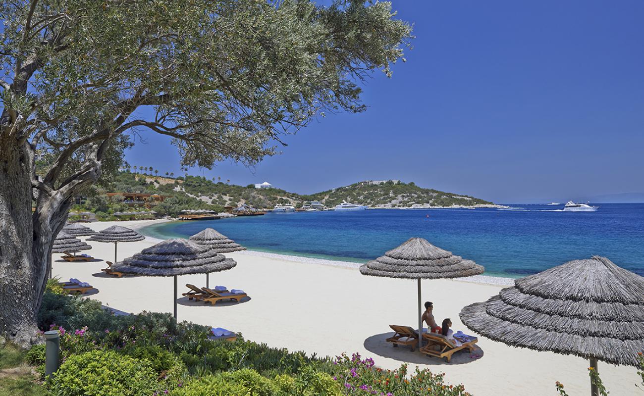 Photo de Plage Mandarin avec sable fin et lumineux de surface