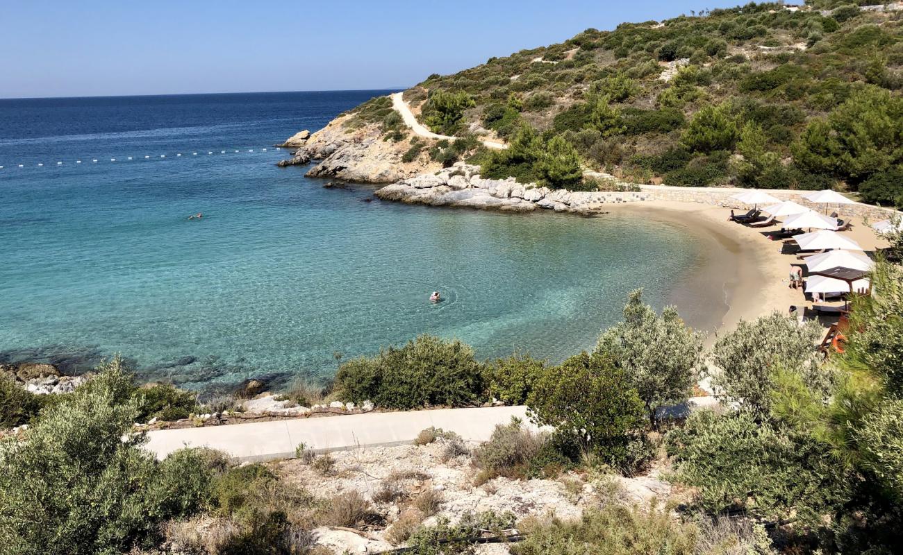 Photo de Six Senses Plage III avec sable beige fin de surface