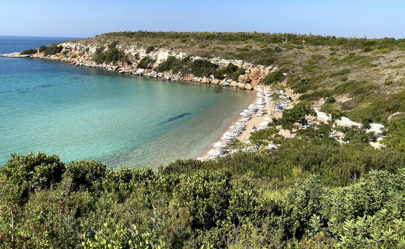 Photo de Plage du camp de Didim avec caillou fin clair de surface