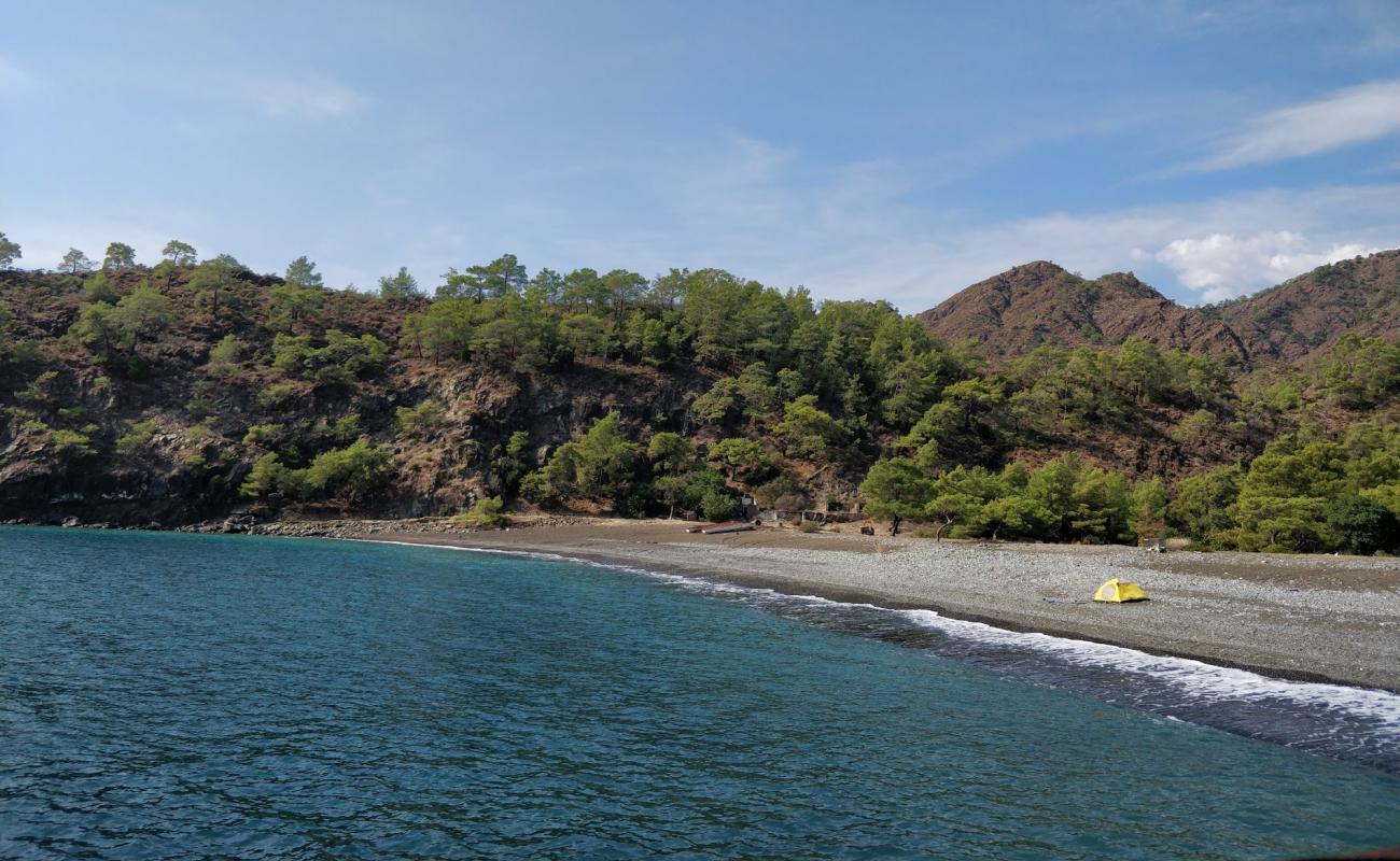 Photo de Maden Koyu Beach avec sable noir avec caillou de surface