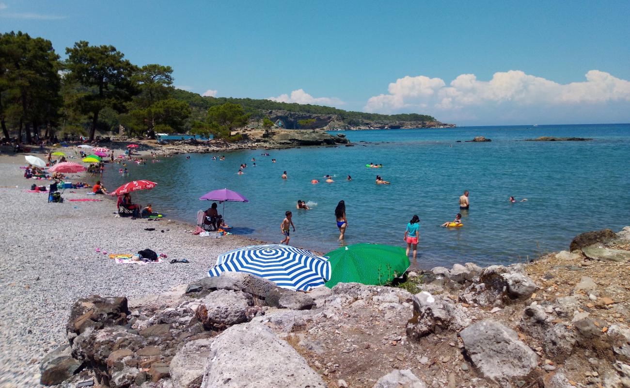 Photo de Phaselis Small Beach avec caillou clair de surface