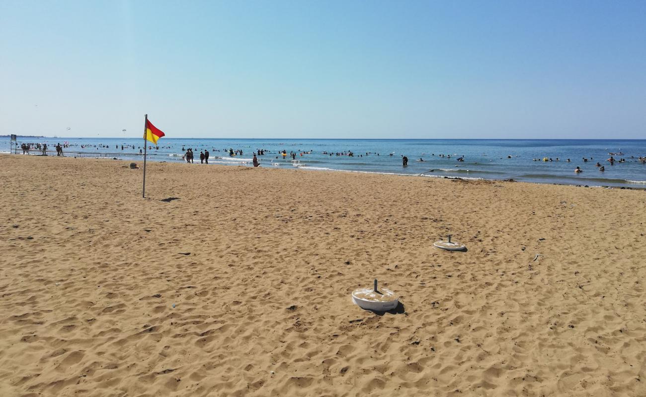 Photo de Evrenseki beach avec sable fin marron de surface
