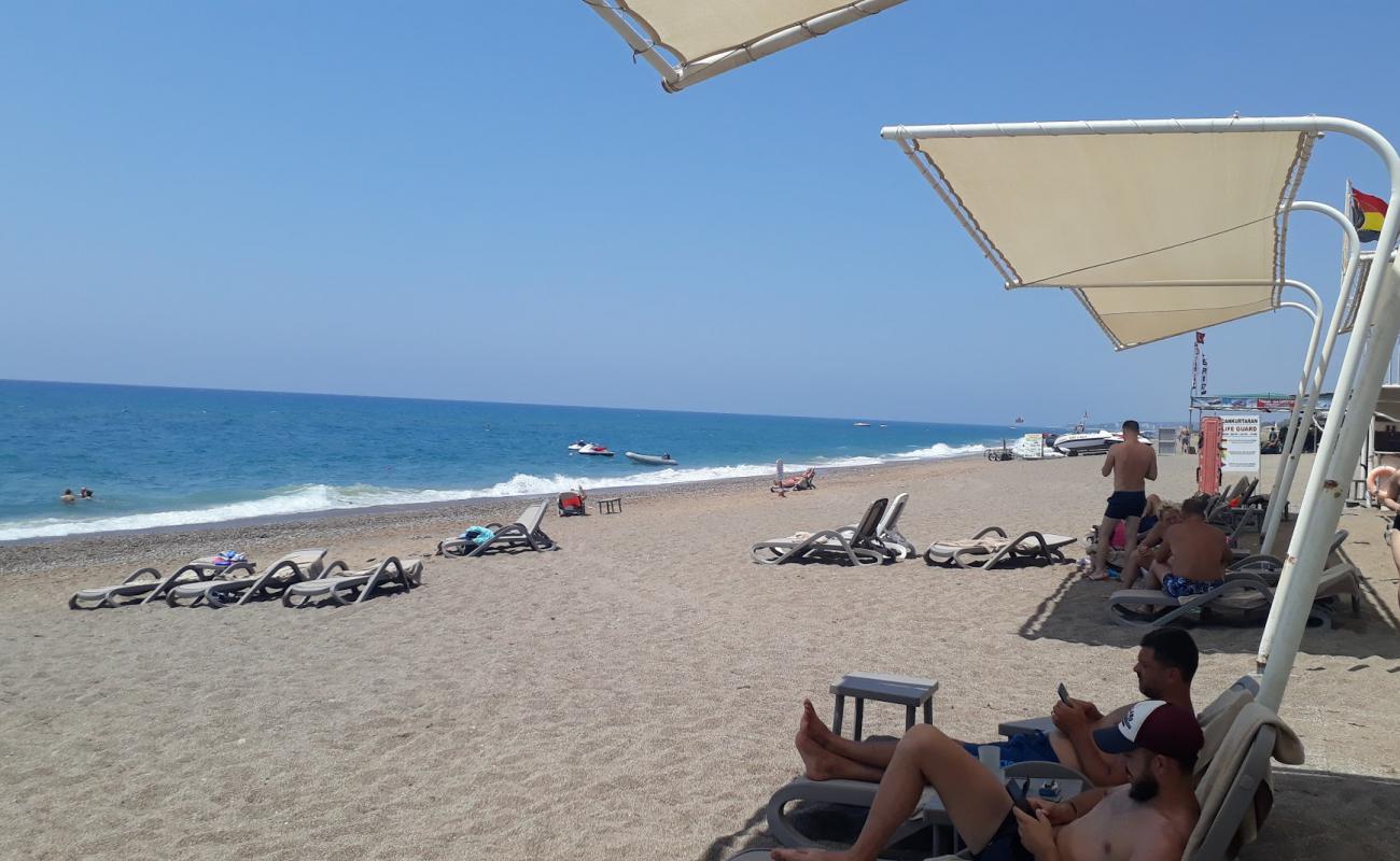 Photo de Manavgat beach II avec sable brun de surface