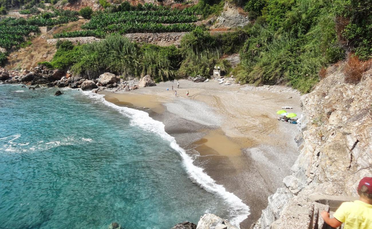 Photo de Imamli beach avec sable clair avec caillou de surface