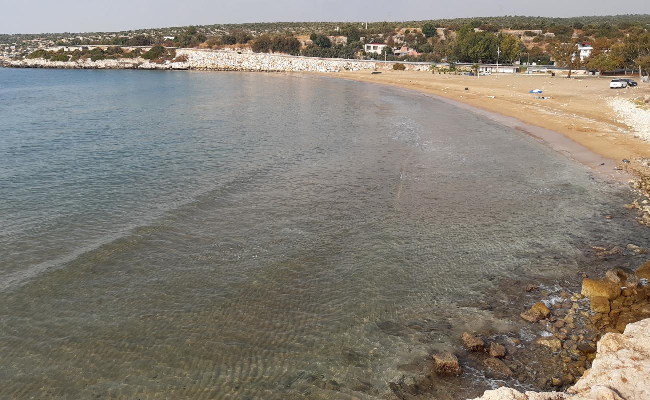 Photo de Ayas beach II avec sable beige de surface