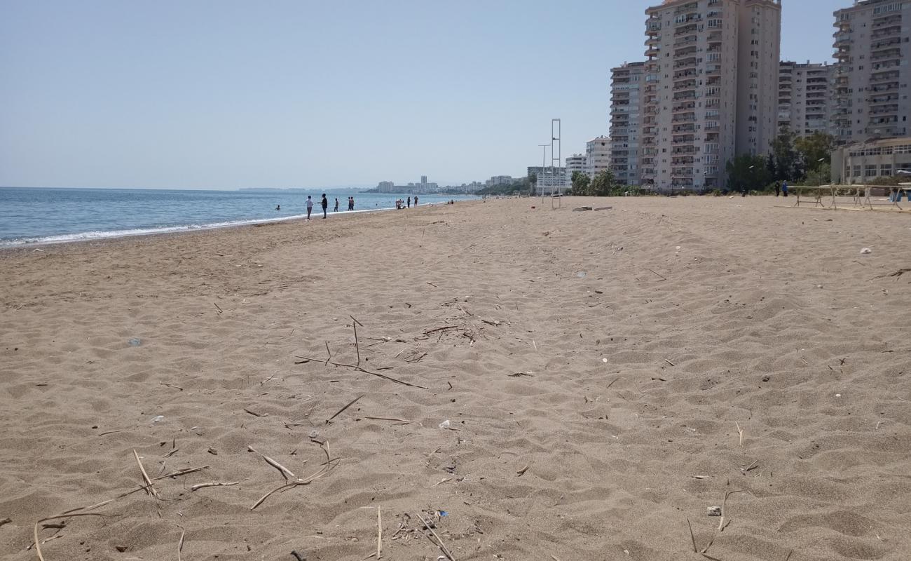 Photo de Mezitli beach II avec sable lumineux de surface