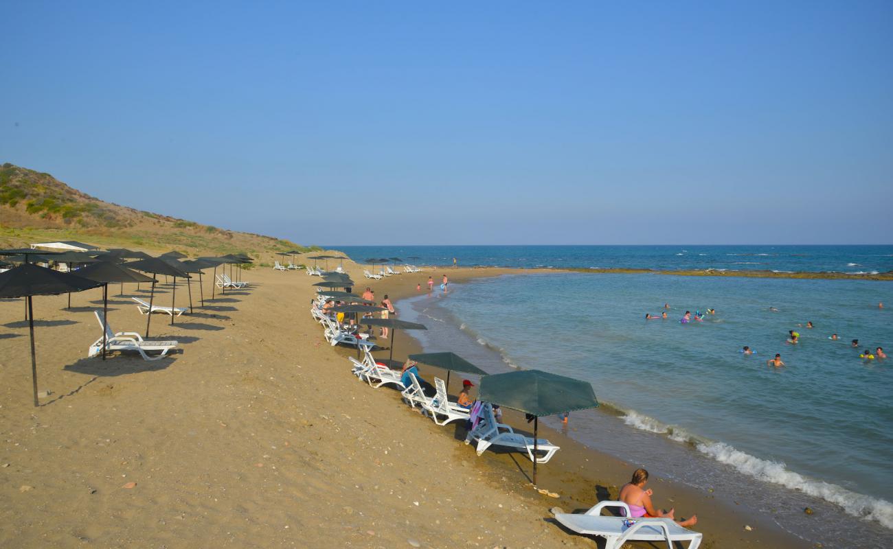 Photo de Yakamoz beach avec sable beige de surface