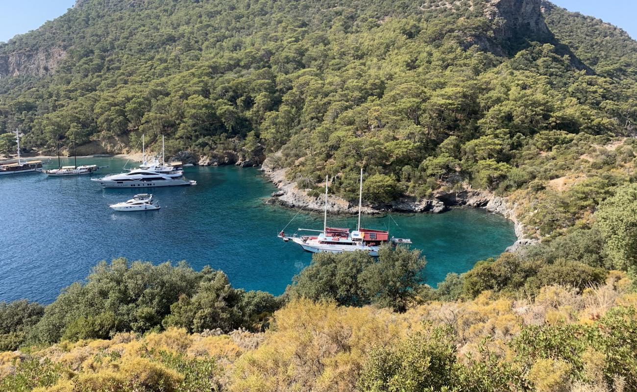 Photo de Darbogaz Fethiye Beach avec galets gris de surface